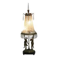 French Style Garniture Lamp With Figural Nude Motif Base | Chairish