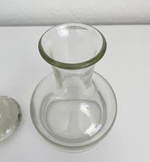 1960s Danish Modern Thick Glass Decanter With Extra Large ...