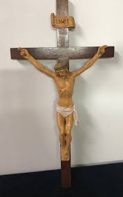 Vintage Crucifixion Life-like Scars Resin Jesus Figure on ...