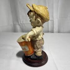 1981 Vintage Porcelain Boy Playing Drums Giuseppe Armani ...
