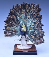 GIUSEPPE ARMANI Peacock by CAPODIMONTE of Florence - very ...