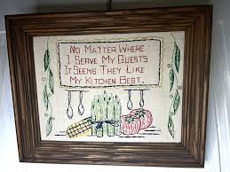 Vintage Cross Stitch No Matter Where I Serve Guests Like My ...