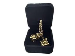 Gold Plated Stainless Steel Smuggler's Dice - Scoundrel ...
