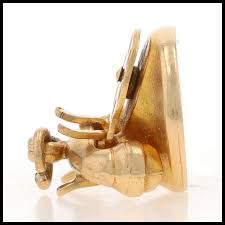 Yellow Gold Vintage Rotary Telephone Charm - 10k Love ...