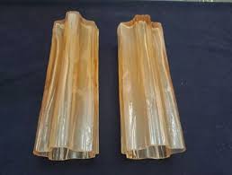 Vintage Set Of 2 Murano Tube Tronchi Triangle Glass Prisms 8 ...