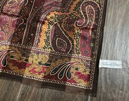 new Oscar de la Renta 100% Silk Scarf Japan | eBay