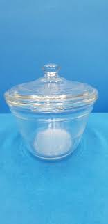 MCKEE GLASBAKE CLEAR GLASS SHIELD POPPY OVAL 1 QUART ...