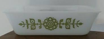Vintage Glasbake Milk Glass Loaf Pan Dish 522 1-1/2 Qt. w ...
