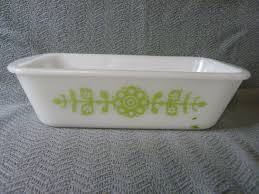 2 Quart Jeanette Glasbake Groovy Mod Green Pattern - Etsy
