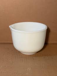 Vintage Fire King Milk Glass Spout Bowl for Sunbeam Mixer ...