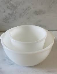 Vintage Sunbeam GlasBake Mixing Bowls - Set of 2 | Chairish