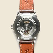 Automatic Standard Issue Field Watch 38mm - Navy/Brown