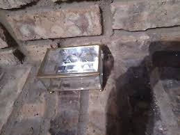 Glass Jewelry Box Hinged Engraved Glass Trinket Jewelry Box Flowers