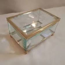 Jewelry | New Flower Etched Glass Jewelry Box | Poshmark