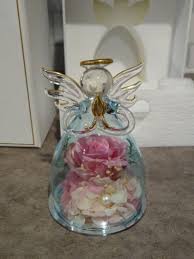 Alunob The Only Eternal Rose Last Forever Angel Blown Glass ...