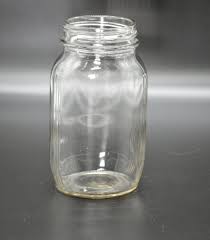 Anchor Hocking Ribbed Clear Glass Jar 0-7081 6-½” Tall E-2 | eBay