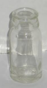 Vintage Round Clear Glass Bottle Apothecary Prop Vase Barn Dig Dump Find | eBay