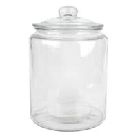 Glass Canister with Screw On Metal Lid, 67oz
