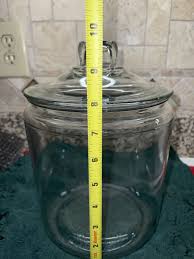 Anchor Hocking 9” Glass Heritage Hill Storage Ware Cookie Jar W Lid Cover | eBay Australia