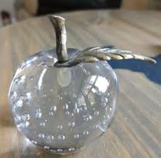 Crystal Apple Paperweight | eBay