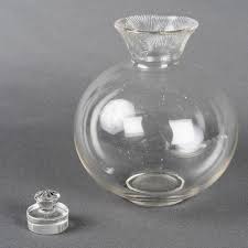 1922 Rene Lalique Glassware Coquelicot 6 Glasses-Tumblers, Tray and Decanter For Sale at 1stDibs