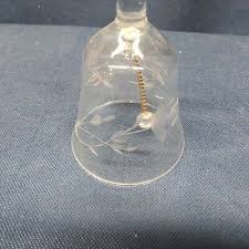 Vintage Collector's Crystal Etched Bell Beautiful! | eBay