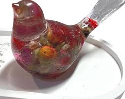 Handcrafted Custom Bird With Dried Flowers | Personalized ...