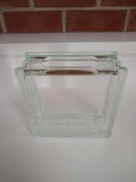 Vintage Clear Glass Block Vase, Large Square Modernist, Retro Glass Brick Vase - Etsy