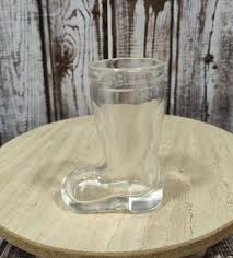 Other | Vintage Mini Clear Glass Santa Boot Toothpick Holder ...