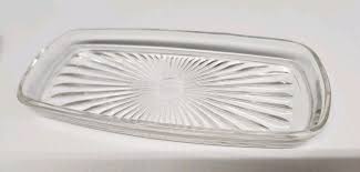 Vintage Irvinware Stainless butter dish USA Kitchen Ware Glass tray | eBay