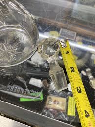 Vintage Glass Vinegar Dispenser Cruet Bottle With Stopper ...