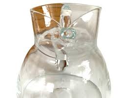 Vintage Kosta Sweden Glass Pitcher: Hand Blown Scandinavian ...