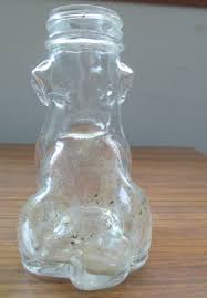 Vintage Glass Dog Bottle Jar Terrier | eBay