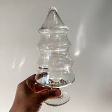 Glass Christmas Tree Jar | eBay