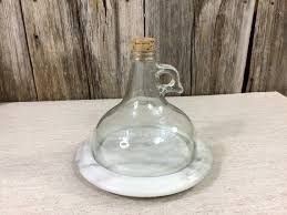 Vintage Gallon Jug Cheese Dome on Marble Base - Etsy