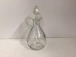 VINTAGE GLASS CRUET OIL & VINEGAR 6" | eBay