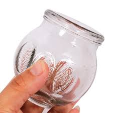 High Quality Chinese Cupping Set - Clear & Black Glasses