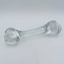 Val Saint Lambert Dog Bone Sculpture Crystal Glass ...