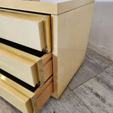 Bedsides in Ivory Color from Aldo Tura, Italy, 1970s, Set of 2 for sale at Pamono