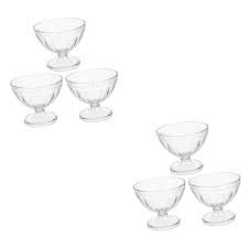 Amazon.com | jojofuny 6pcs Footed Dessert Bowls for Ice Cream Fruits and Salads Food-grade Material for Parties and Special Occasions: Dessert Bowls