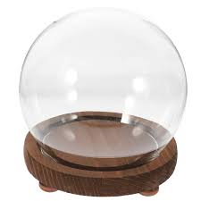 Worgeous Spherical Glass Cover Ornament Cloche Bell Jar Dome ...