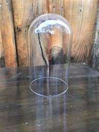 Pyrex Clock Doll or Display Glass Dome 4" Diameter by 7 ...