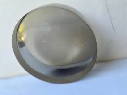 Ward Bennett glass vide- poche in smoke / gray tone For Sale at 1stDibs