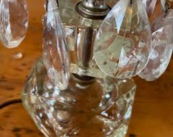 A Nice Mid Century Glass Base Lamp With Prisms and an ...