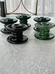 French Vintage Glass Electric Insulator - Etsy