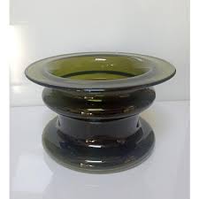 Green Glass Bowl by Timo Sarpaneva, 1970s | Chairish