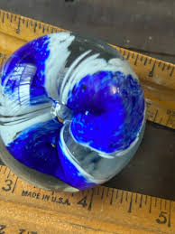 Hand Blown Paperweight Signed GES - 93 | eBay