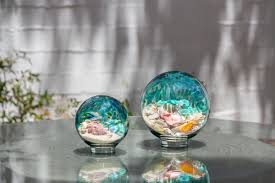 Free US Shipping~ 7" Lake Green Sea Globe Handblown Art ...
