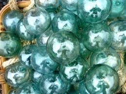 Japanese GLASS Fishing FLOATS 3-3.5" LOT-4 FOUR Buoy ...
