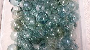 Group of 25 Japanese Glass Fishing Floats, 2.5"- 2.75" Glass ...